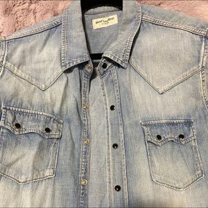 Saint Laurent denim top